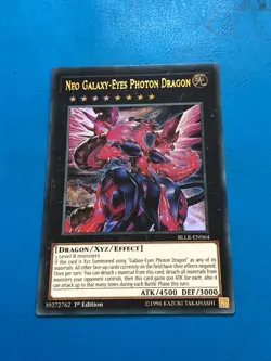 YUGIOH Ultra Rare Neo Galaxy-Eyes Photon Dragon BLLR-EN064 1st Edition - Image 1