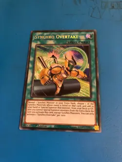 YUGIOH Secret Rare Synchro Overtake DAMA-EN067 1st Edition - Image 1