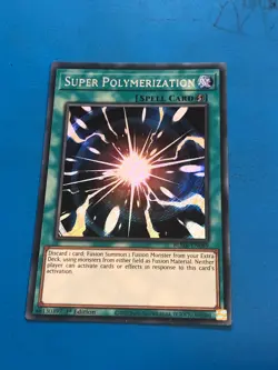 YUGIOH Secret Rare Super Polymerization BLMR-EN089 1st Edition - Image 1