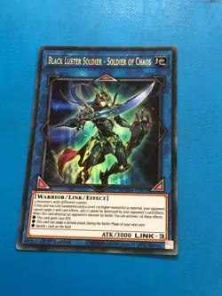 YUGIOH Ultra Rare Black Luster Soldier - Soldier Of Chaos MAMA-EN073 1st Ed - Image 1