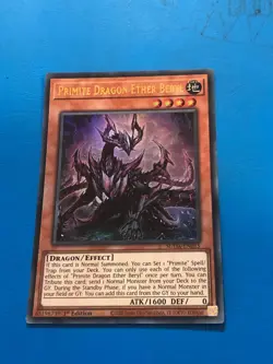 YUGIOH Ultra Rare Primite Dragon Ether Beryl SUDA-EN015 1st Edition - Image 1