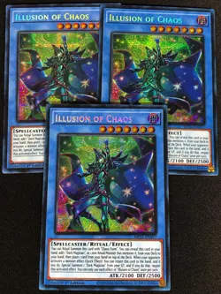 Yugioh Illusion of Chaos MP23-EN017 1ST SECRET x3 (NM) - Image 1