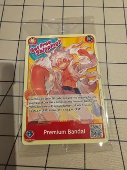 ONE PIECE CARD GAME MONKEY.D.LUFFY PREMIUM BANDAI CARD GAMES FEST 23-24 ENGLISH - Image 1