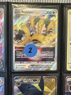 Lot of 9 Regigigas Vikavolt Wobbuffet Wishiwashi Pokemon Cards Authentic - Image 3