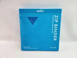 Vault X - Neon Blue 12 Pocket Exo-Tec ZIP Binder 480 Cards Brand New in hand - Image 1