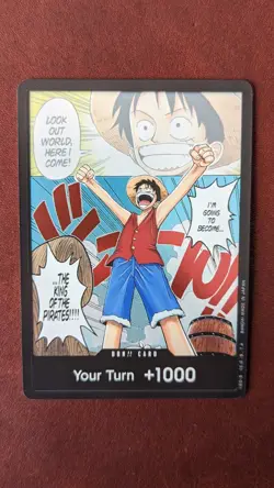One Piece English TCG Don!! Card Your Turn +1000 OP01 - Image 1