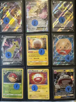 Lot of 9 Aegislash Electrode Voltorb Pokemon Cards Authentic - Image 1