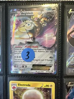 Lot of 9 Aegislash Electrode Voltorb Pokemon Cards Authentic - Image 3