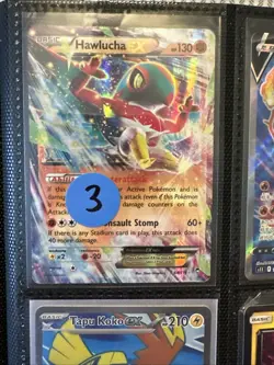 Lot of 9 Tapu Koko Delphos Hawlucha Pokemon Cards Authentic - Image 2