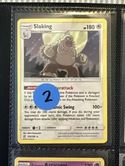 Lot of 9 Slaking & Articuno Pokemon Cards Authentic - Image 2