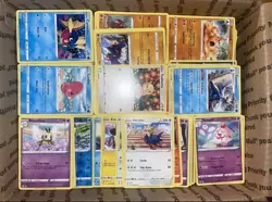 100 Pokemon Cards Commons & Uncommons Bulk Lot NO DUPLICATES random 4 holos incl - Image 2
