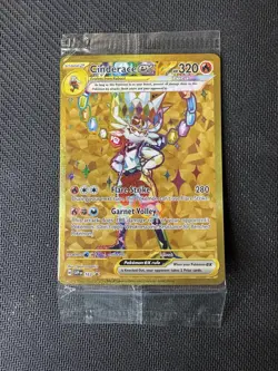 Cinderace EX SVP 163 Black Star Sealed Pokemon Card Terapagos Ultra Premium - Image 1