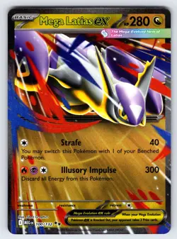 Mega Latias ex 100/132 Mega Evolution Base Set Pokemon Card Double Rare - Nm - Image 1