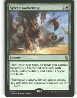 Sylvan Awakening - Prerelease Cards - MTG - Rare - #183 - NM - Image 1