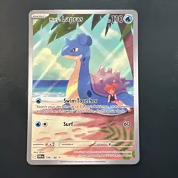 Pokemon TCG Destined Rivals Misty's Lapras Illustration Rare Card 194/182 #2 - Image 1