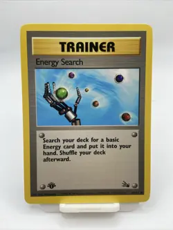 1999 WOTC 1st Edition Pokemon Card Energy Search 59/62 Fossil NM - Image 1