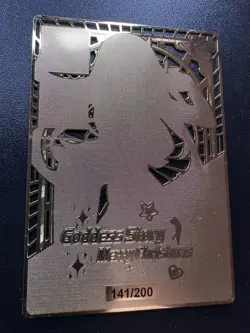 Zero Two - Darling In The Franxx - Goddess Story Gold Metal MR Card - #141/200 - Image 2