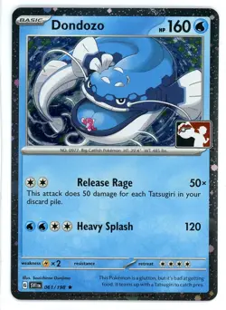 Dondozo Holo 61/198 Scarlet & Violet Prize Pack Promo Pokemon Card - Image 1