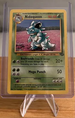 Nidoqueen #31 Non-Holographic Pokemon Card 23/64 Rare Jungle Set 1999 - LP - Image 1