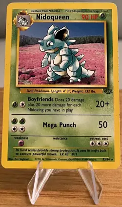 Nidoqueen #31 Non-Holographic Pokemon Card 23/64 Rare Jungle Set 1999 - LP - Image 3