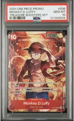 Psa10 One Piece One Piece Card Game Monkey D Luffy Srenglish Version - Image 1
