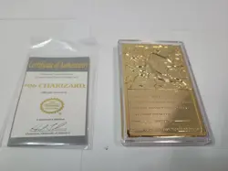 1999 Burger King Pokemon Charizard 23K Gold card / ball / COH / box ( B332 ) - Image 1