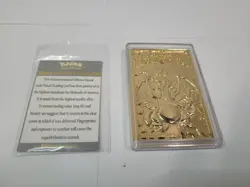 1999 Burger King Pokemon Charizard 23K Gold card / ball / COH / box ( B332 ) - Image 2