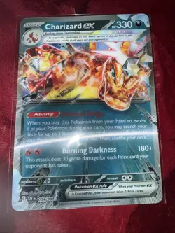 Charizard Ex Holo JUMBO CARD 54/091 and 196 Paldean Fates - Image 2