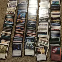 Magic the Gathering MTG Vtg Lot 350 Cards Estate As Found Not Searched See Photo - Image 1