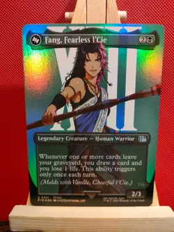 Fang, Fearless I'Cie FOIL (Borderless) - Final Fantasy - NM (see pics) MTG - Image 1