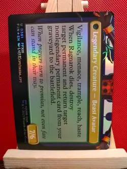 Fang, Fearless I'Cie FOIL (Borderless) - Final Fantasy - NM (see pics) MTG - Image 2