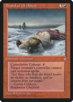 MTG Brand of Ill Omen - Ice Age #177 - Image 1