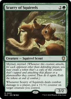 MTG Scurry of Squirrels - Bloomburrow Commander #033 - Image 1