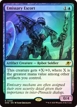 MTG FOIL Emissary Escort - Edge of Eternities #056 - Image 1