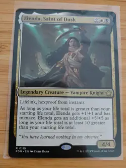 MTG Elenda, Saint of Dusk 0119 Foundations M/NM Free UK P&P - Image 1