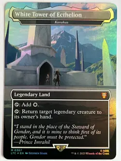 White Tower of Ecthelion (Karakas) (367) ~ Borderless - Foil NM-Mint, lotr mtg - Image 1
