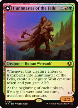 MTG FOIL Huntmaster of the Fells Ravager of the Fells - Innistrad Remastered - Image 1