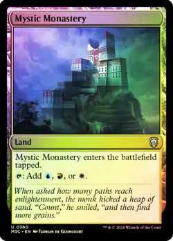 MTG FOIL Mystic Monastery Ripple Foil - Modern Horizons 3 Commander #360 - Image 1