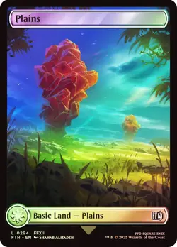 MTG FOIL Plains 294 Full Art - FINAL FANTASY #294 - Image 1