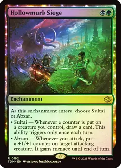 MTG FOIL Hollowmurk Siege - Tarkir: Dragonstorm #192 - Image 1