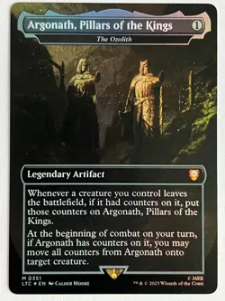 Argonath, Pillars of the Kings (The Ozolith) (351) Borderless Foil NM-Mi mtg - Image 1