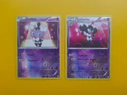 Pokemon TCG Gothita 75/149 + Gothorita 76/149 Reverse Holos Boundaries Crossed - Image 2