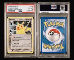 2006 Pokemon PIKACHU-HOLO Black Star Promo 035 PSA 6 Holo Rare Card - Image 3