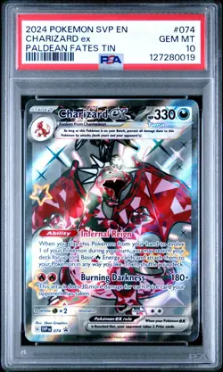 Charizard ex 074 Sv: Scarlet & Violet Promo Cards Holo PSA 10 Pokemon - Image 1