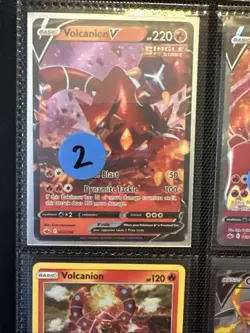 Lot of 9 Volcanion Centiskorch Pokemon Cards Authentic - Image 2