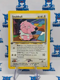 Snubbull 74/111 1st Edition - Neo Genesis Pokemon MP - Image 1