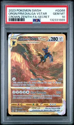2023 Pokemon Sword And Shield Crown Zenith Orgn. FRM. Dialga Crown Zenith PSA 10 - Image 1
