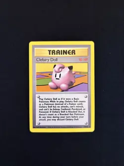 Pokemon TCG Clefairy Doll Base Set 70/102 Regular Unlimited Rare WOTC - Image 1