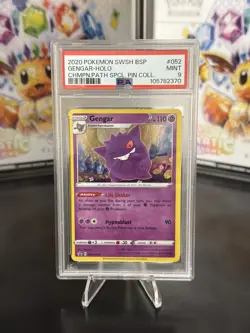 POKEMON CHAMPION'S PATH SPECIAL PIN COLL. GENGAR #SWSH052 PSA 9 MINT - Image 1