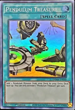 DAMA-EN068 Pendulum Treasure 1st Edition Super Rare Near Mint YuGiOh TCG - Image 1